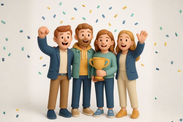 Illustratie van een AI-respons met automatisch gegenereerde tekst en genummerde bronvermeldingen